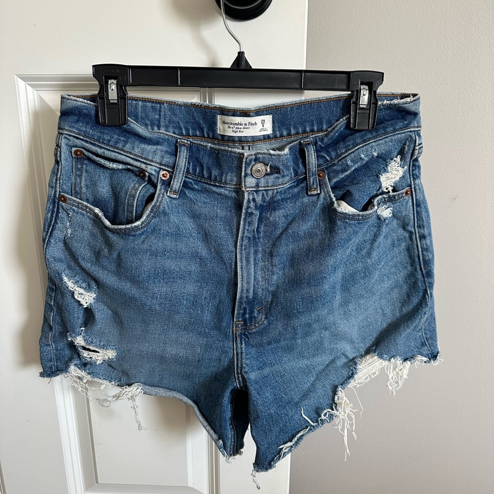 Abercrombie & Fitch Blue Jean Shorts